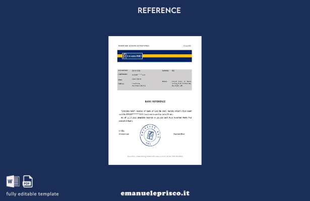 modello di riferimento NBD degli Emirati Arabi Uniti in stile verificato